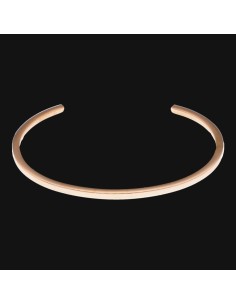 Brazalete en acero con bano en oro rosado JACQUES LEMANS 2