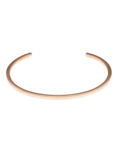 Brazalete en acero con bano en oro rosado JACQUES LEMANS