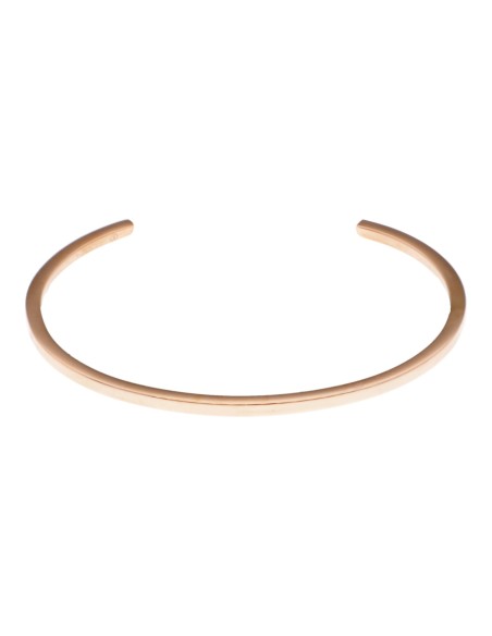 Brazalete en acero con bano en oro rosado JACQUES LEMANS