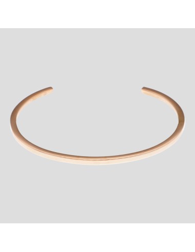 Brazalete en acero con bano en oro rosado JACQUES LEMANS