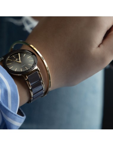 Brazalete en acero amarillo JACQUES LEMANS